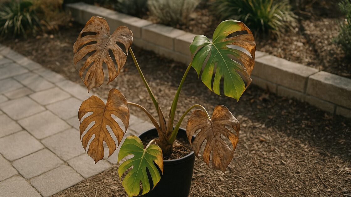 モンステラが屋外で枯れたときの原因と復活方法